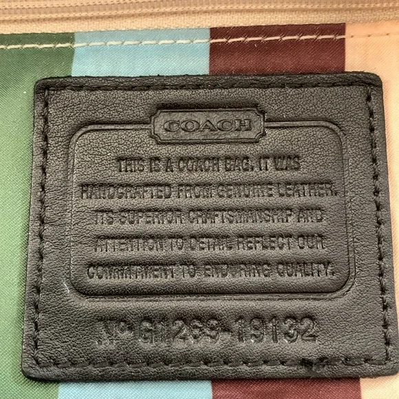 Coach Willis Legacy Leather Turn-lock Crossbody/Shoulder Bag StyleNo.G1269-19132 - Picture 16 of 17